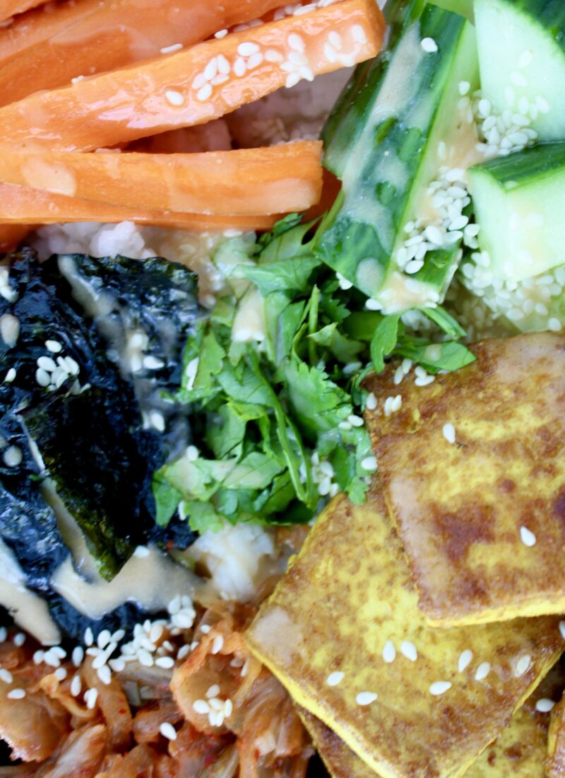 plant based sushi bowl