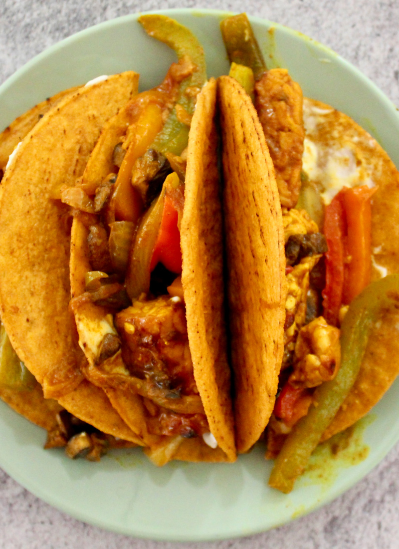 Easy Tempeh Veggie Tacos